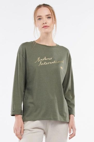 Barbour t shirt hotsell gold