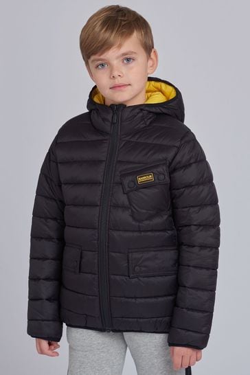 Barbour international shop jacket kids Black
