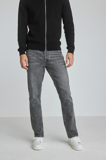 Grey Slim Fit Authentic Stretch Jeans