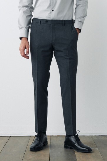Buy Grey Skinny Fit Motion Flex Stretch Suit Trousers from Next