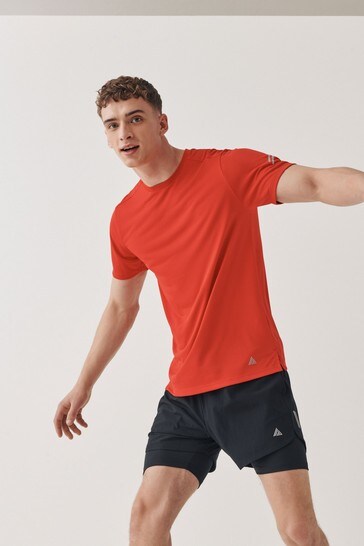 Red Training Short Sleeve Tee Next Active Gym Tops & T-Shirts