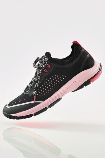 Black & Pink Next Active Sports V254W Running Trainers
