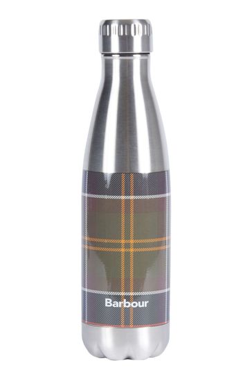 Barbour® Green Tartan Water Bottle