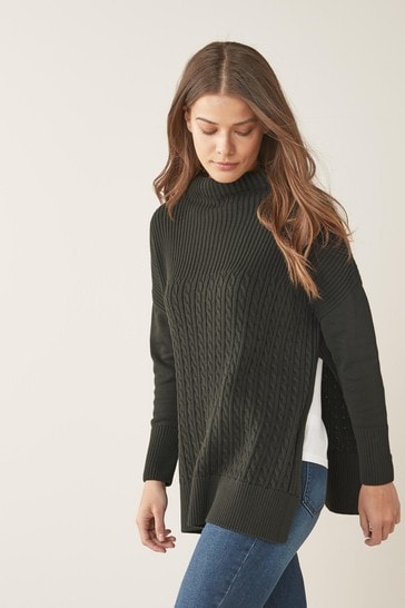 Barbour® Stitch Guernsey Cape Jumper