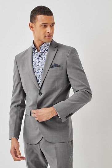 Light grey outlet skinny suit