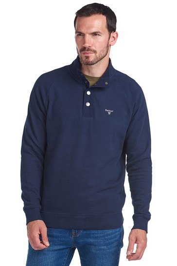 Barbour® Navy Half Snap Sweatshirt