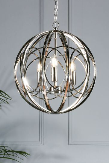Buy Laura Ashley Orbital 3 Light Globe Pendant Ceiling Light from