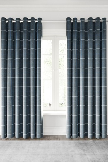 Helena Springfield Blue Harper Curtains
