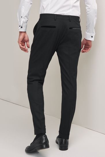 Black skinny suit clearance
