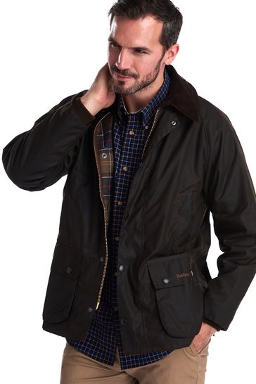 Barbour® Olive Green Classic Bedale Waxed Jacket