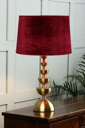 Laura Ashley Cranberry Velvet Empire Drum Easyfit Nigella Lamp Shade