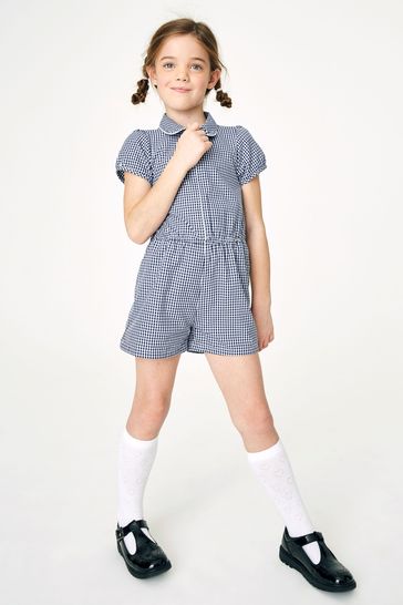 Buy Gingham School Playsuit (3-14yrs) from the Next UK online shop