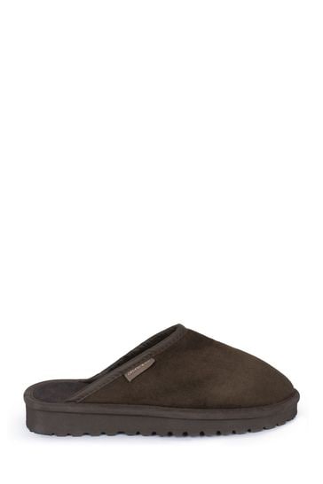 Buy Celtic Co. Brown Backless Clog Slippers from Next Poland