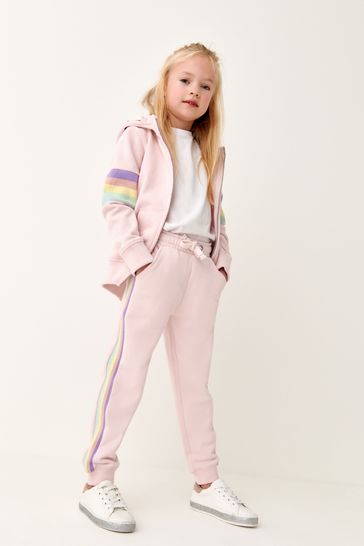 Pink Rainbow Joggers Soft Touch Jersey (3-16yrs)