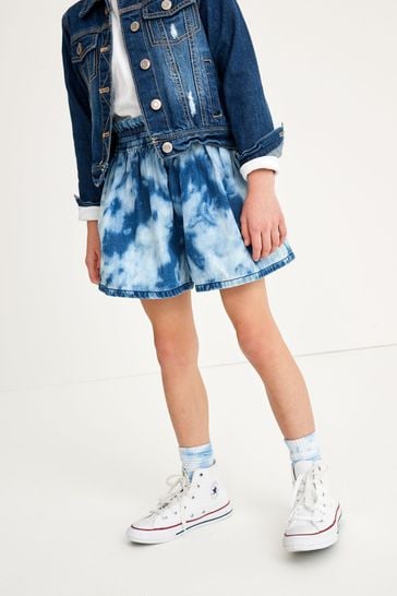 Denim Tie Dye Regular Length Skort (3-16yrs)