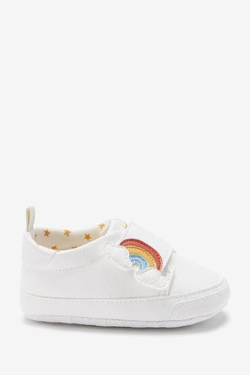 Buy White Rainbow Baby Trainers (0-24mths) from the Next UK online shop