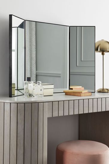 Black Dressing Table Mirror From, Black Mirrored Dressing Tables