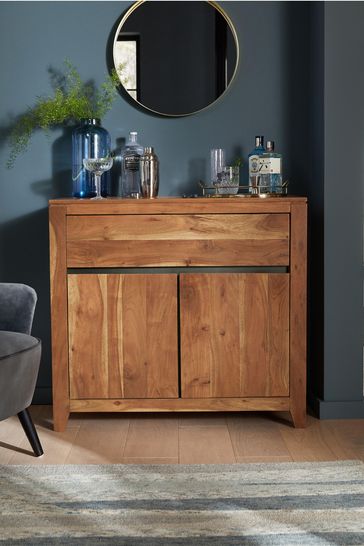 Amsterdam Acacia Wood Small Sideboard with Drawer 
