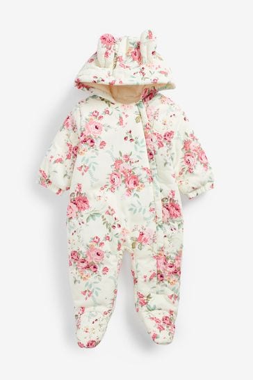 Mothercare Baby Girls 3-6 Months Mothercare Snowsuit All In One Floral 