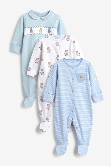 Buy Baby Sleepsuits 3 Pack (0-2yrs) from the Next UK online shop