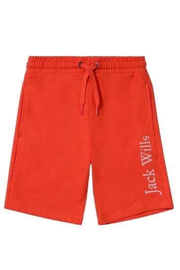 Buy Jack Wills Orange Fleece Shorts from Next Luxembourg