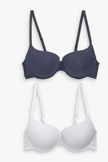 Buy Navy Blue/White Push Up Triple Boost Modal Bras 2 Pack from Next  Slovakia