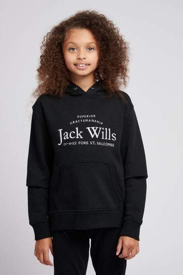 Jack wills on sale black hoodie