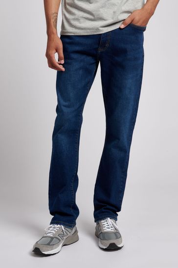 U.S. Polo Assn. Blue 5 Pocket Denim Straight Relaxed Jeans