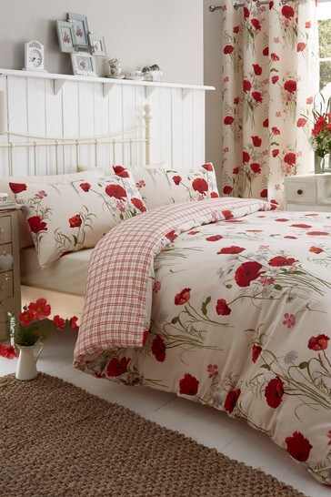 Buy Catherine Lansfield Wild Poppies Easy Care Duvet Cover And Pillowcase Set From The Next Uk Online Shop