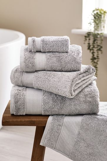 Grey Silver Egyptian Cotton Towel