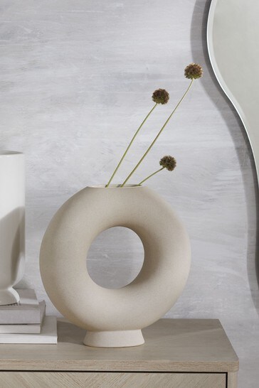 Natural Donut Ceramic Vase