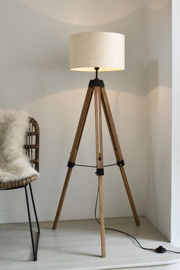 Brown Bronx Tripod Floor Lamp From, Industrial Style Tripod Floor Lamp