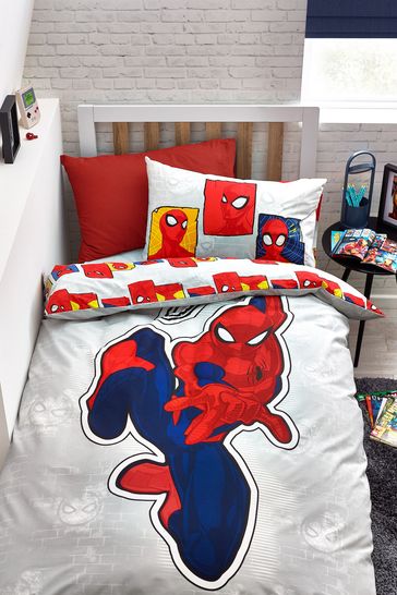 Blue Spider Man Duvet Cover And, Spiderman King Size Bedding Set
