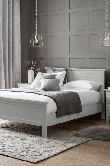 Grey Painted Sutton Wooden Bed Frame