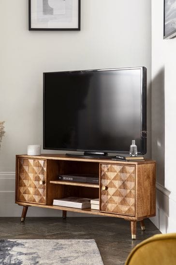 Buy Lloyd Mango Wood Corner TV Stand from the Next UK online shop