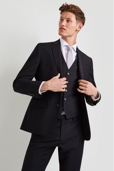 Moss Tailored Fit Black Jacket