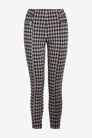 Checked leggings next clearance