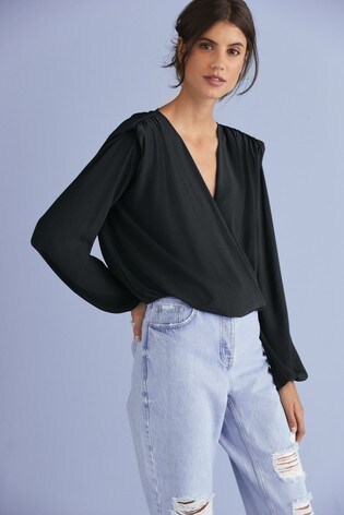 Buy Shoulder Pad Wrap Top from Next Germany