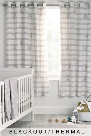 Buy Baby Animals Striped Eyelet Blackout Curtains From Next Norway