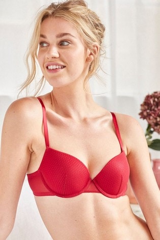 Buy Red Push-Up Balcony Bra from Next Luxembourg