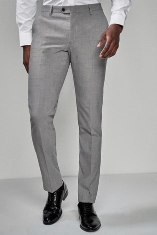 Light grey wool trousers
