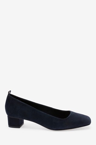 low heel navy shoes