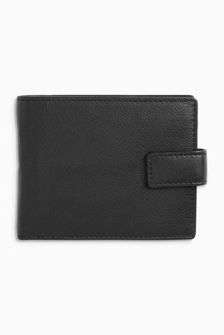 Black Signature Italian Leather Extra Capacity Wallet