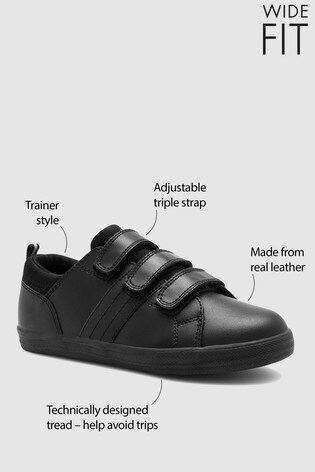 black wide shoes