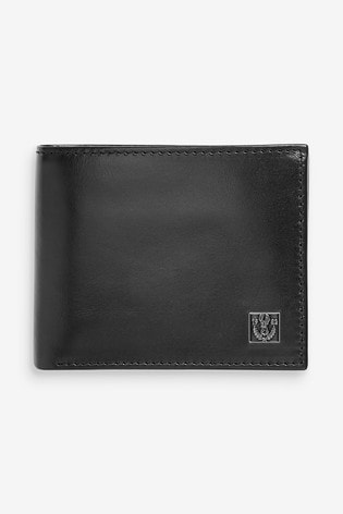 Black Ground Leather Extra Capacity Wallet