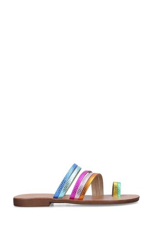 Kurt Geiger London Pink Delilah Rainbow Sandals