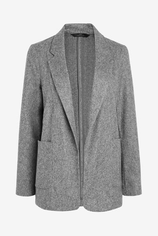 Grey ponte blazer Clearance