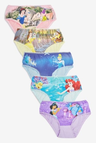Buy Multi Brights 5 Pack Disney™ Princess Briefs (1.5-8yrs) from