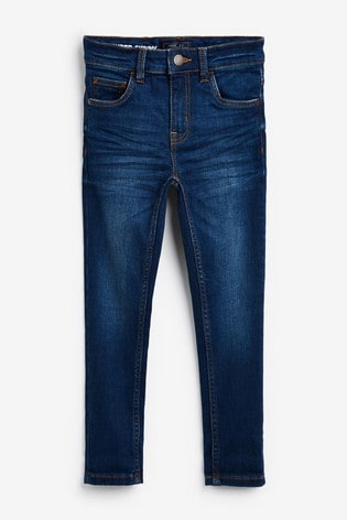 Blue Super Skinny Fit Cotton Rich Stretch Jeans (3-17yrs)