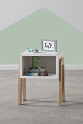 Compton White Bedside Table